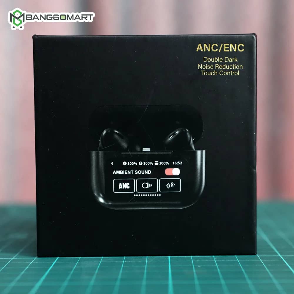 Airpod Pro 2 Generation with Touch Screen Display (Black)