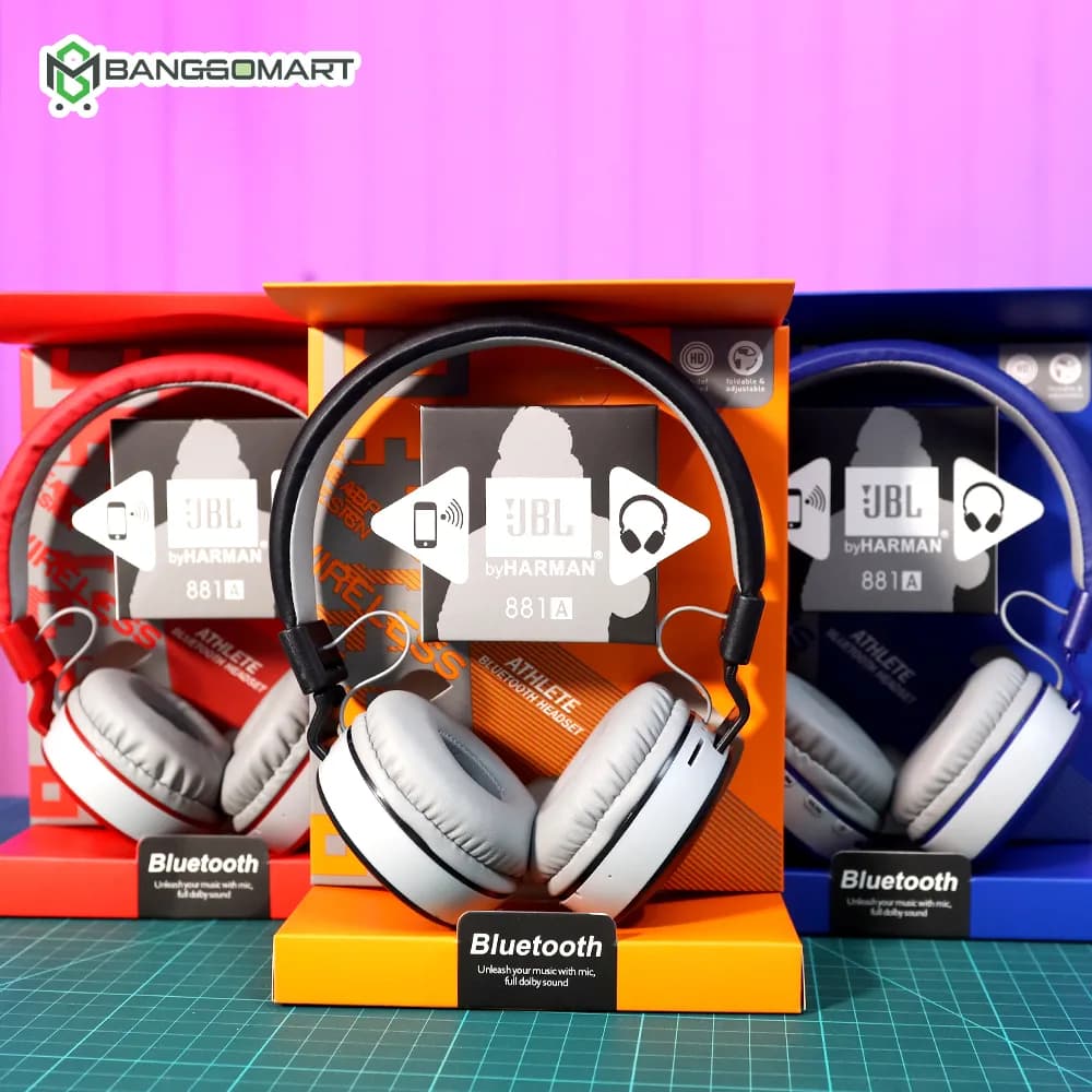 JBL Bluetooth Headphone Ms-881A Professional 