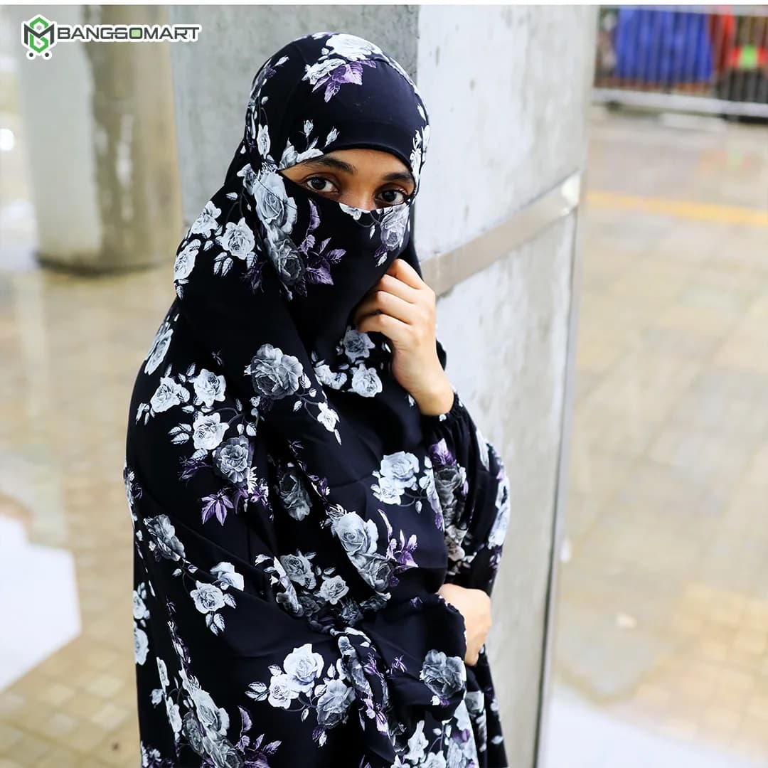 দুবাই চেরী কাপড়ের সিঙ্গেল লং খিমার (CK-52)