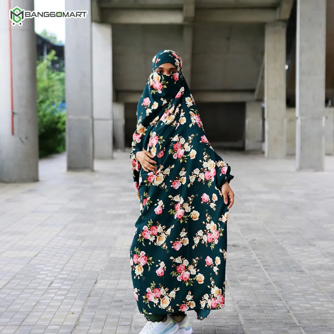 দুবাই চেরী কাপড়ের সিঙ্গেল লং খিমার (CK-50)