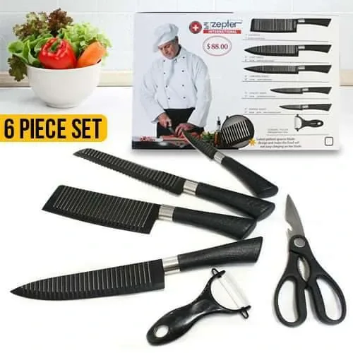 Zepter Stainless Steel  6Pcs Kitchen Knife Set
