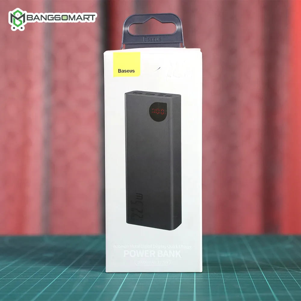 20000mah Baseus Adaman Metal Digital Display Quick Charge Power Bank 22.5W