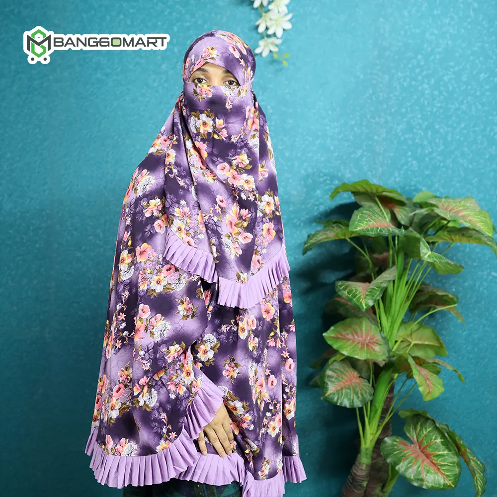 চেরি প্রিন্ট কাপড়ের ও নামাজের শর্ট খিমার (CKC-103)
