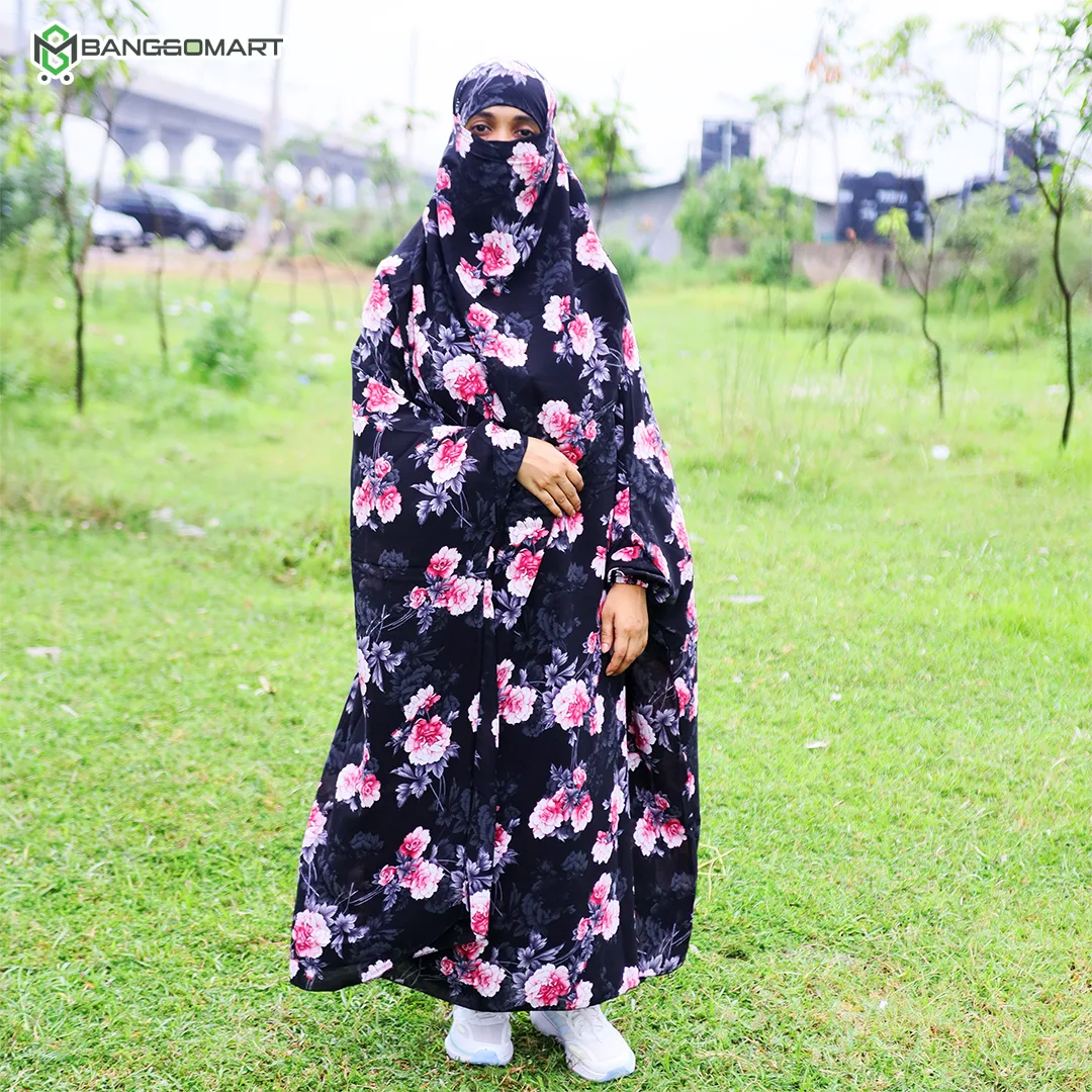 দুবাই চেরী কাপড়ের সিঙ্গেল লং খিমার (CK-54)