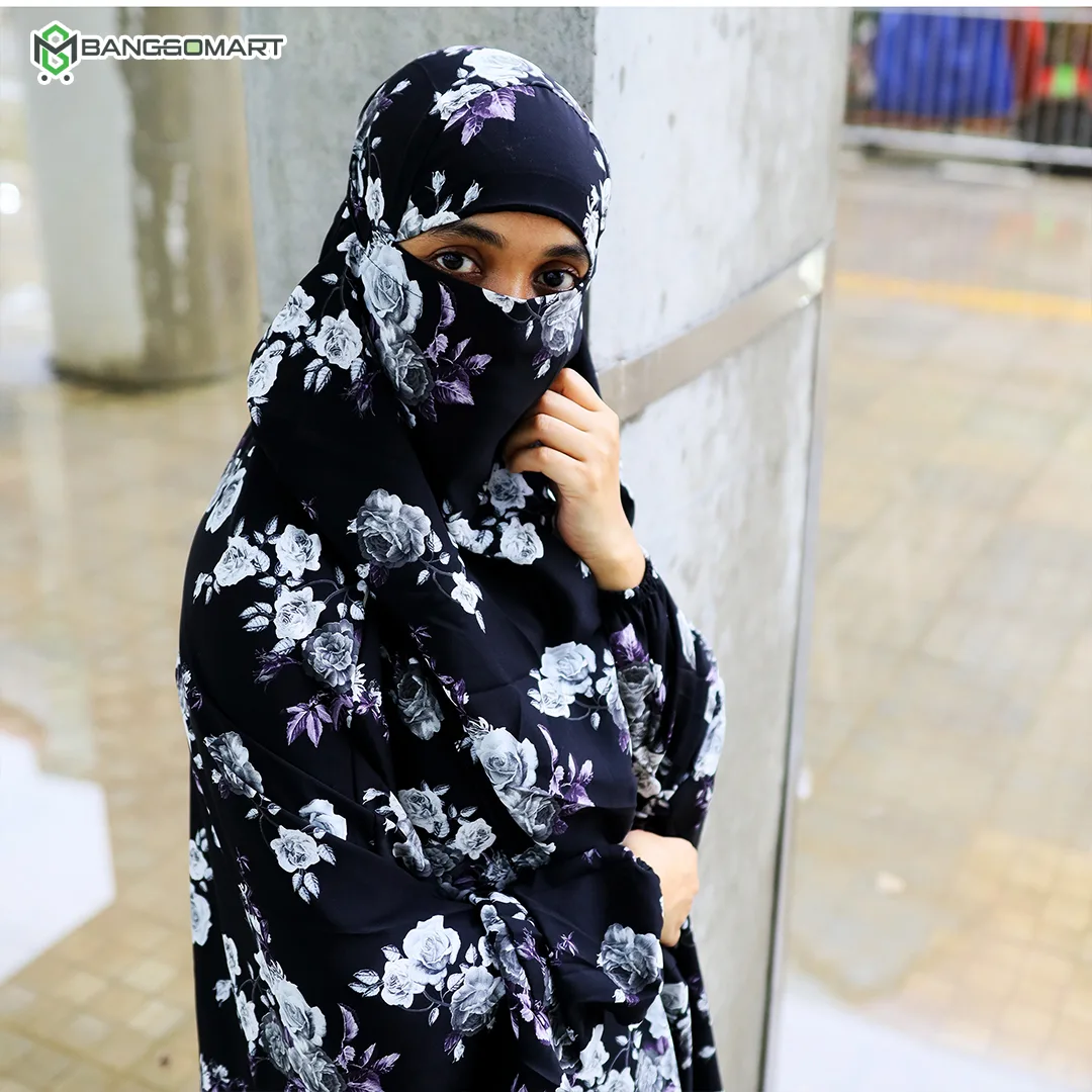 দুবাই চেরী কাপড়ের সিঙ্গেল লং খিমার (CK-52)