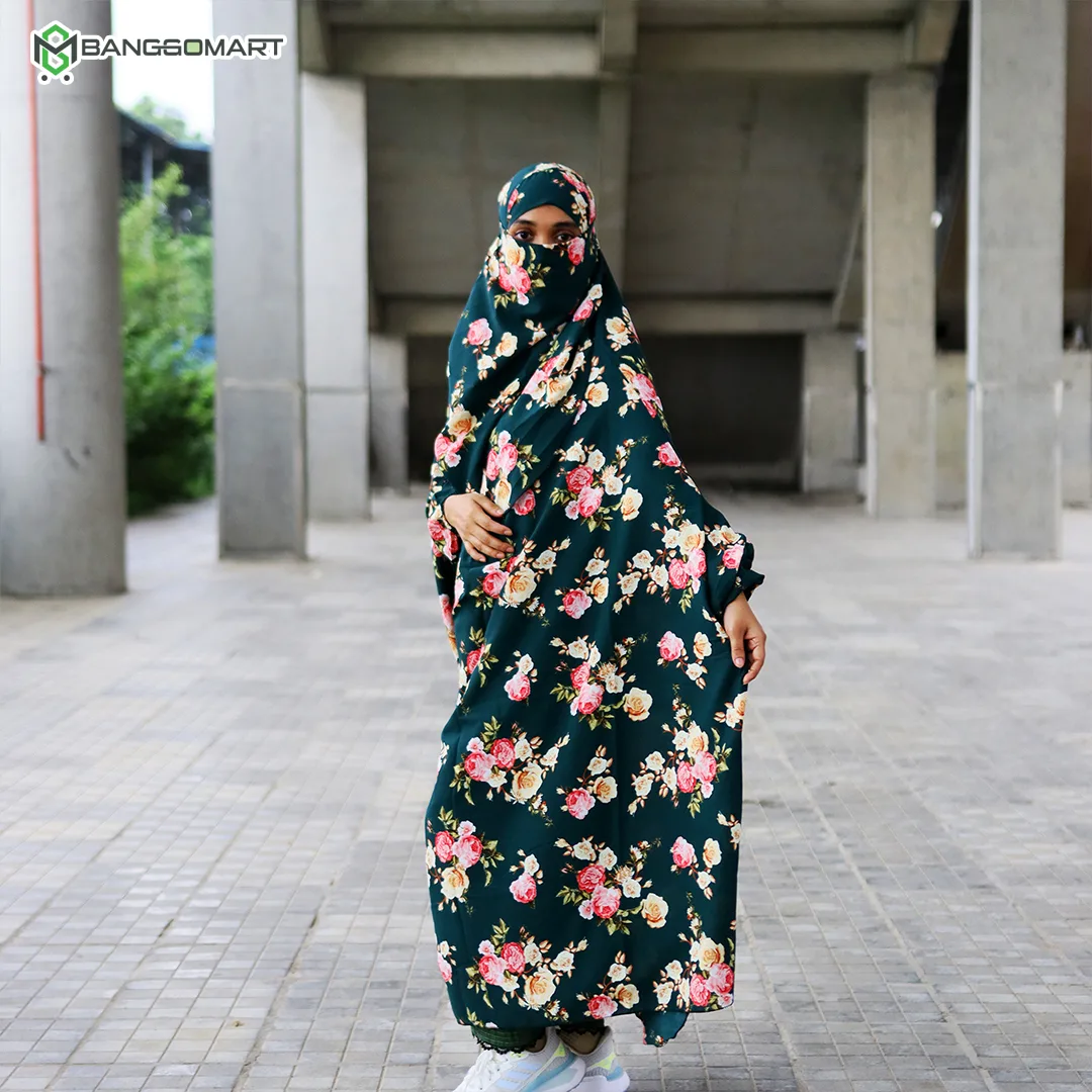 দুবাই চেরী কাপড়ের সিঙ্গেল লং খিমার (CK-50)