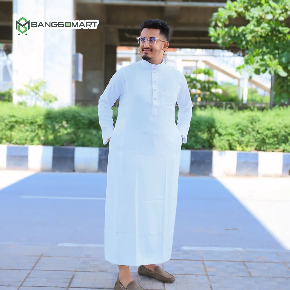 Al Aseel Premium Jubba White Color (Code - A100)